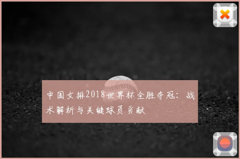 中国女排2018世界杯全胜夺冠：战术解析与关键球员贡献